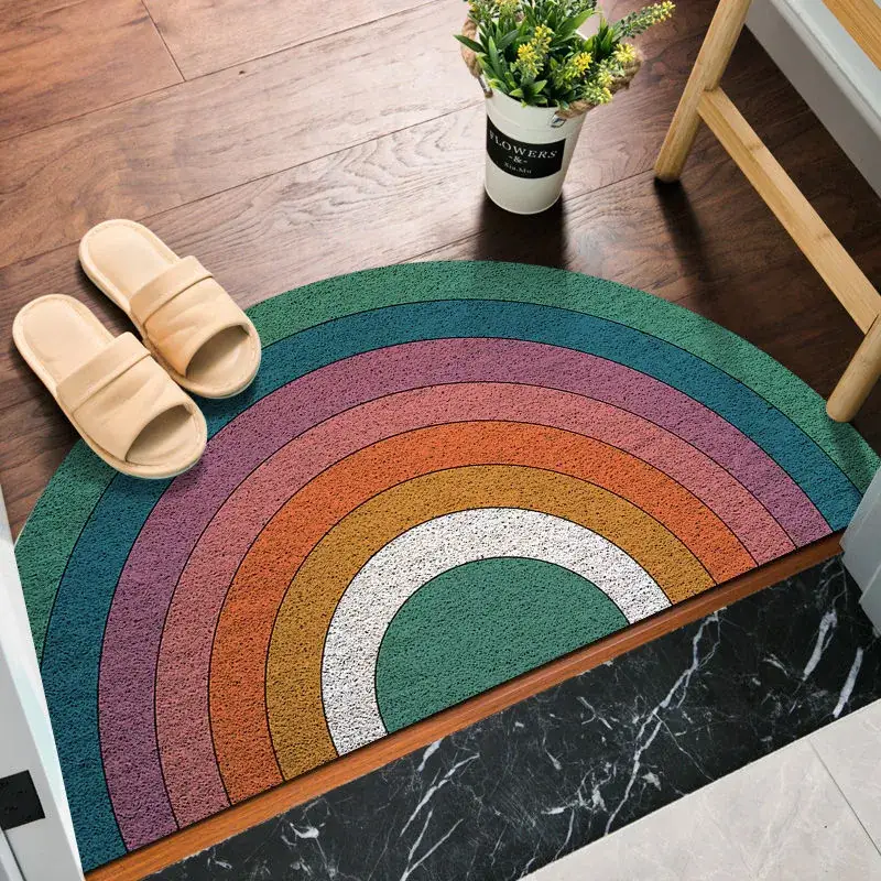 Cartoon Rainbow Floor Mat Anti-Slip Dust-Removing