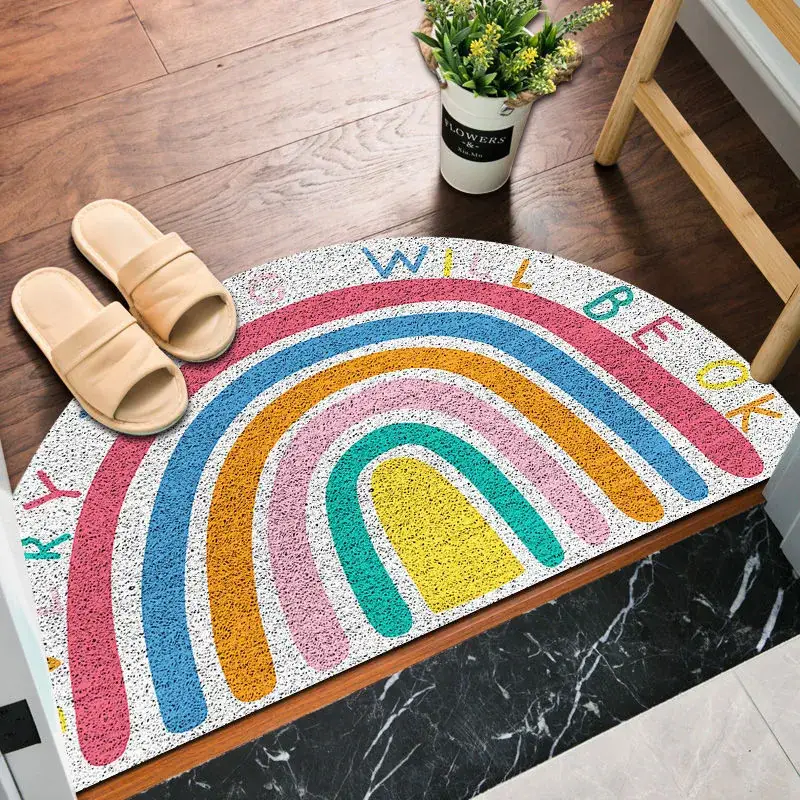 Cartoon Rainbow Floor Mat Anti-Slip Dust-Removing