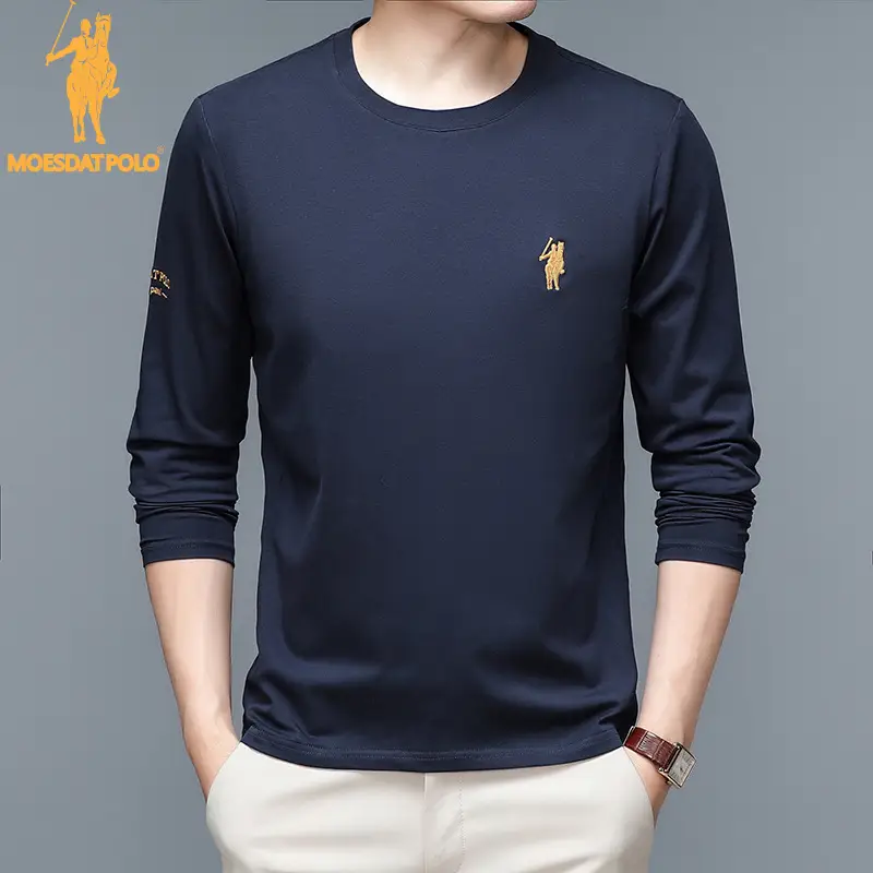Green Embroidered Long Sleeve Pullover for Men - Image 2