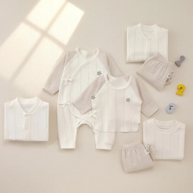 Baby 2-Piece Cotton Set Cream 2022 Autumn