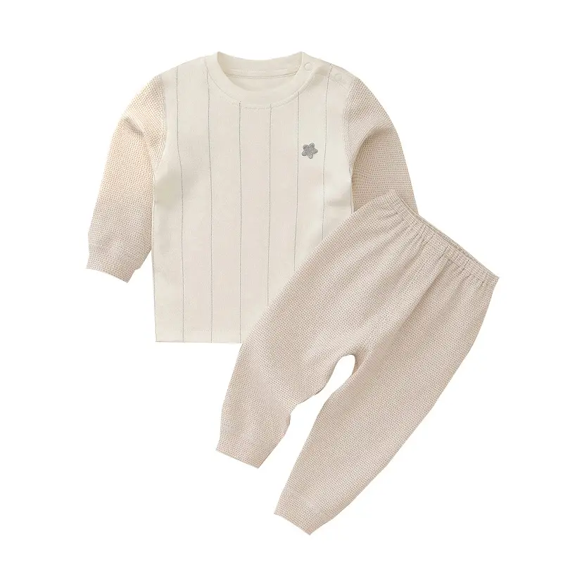 Baby 2-Piece Cotton Set Cream 2022 Autumn