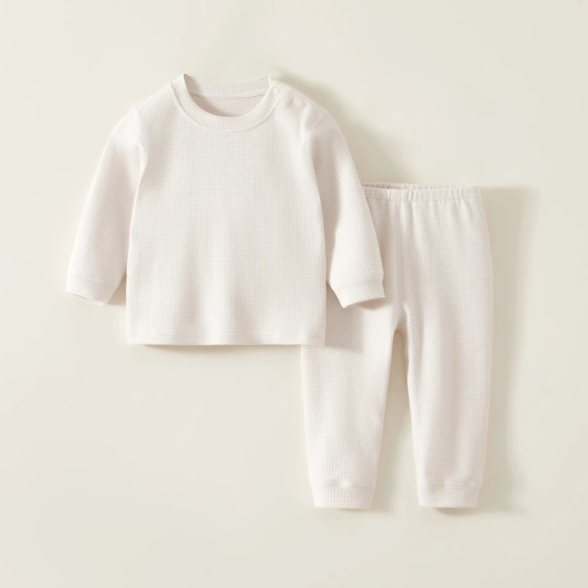 Baby 2-Piece Cotton Set Cream 2022 Autumn