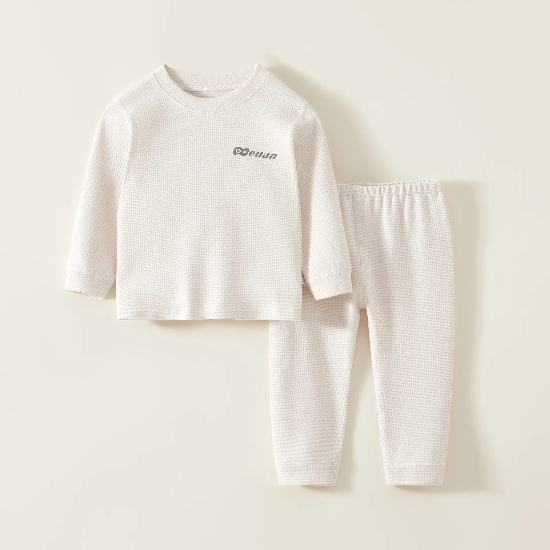 Baby 2-Piece Cotton Set Cream 2022 Autumn