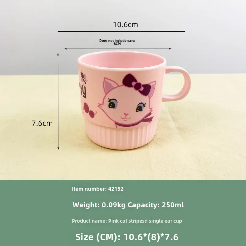 Children's Cartoon Bowl Set 5-Piece Melamine Bamboo Fiber