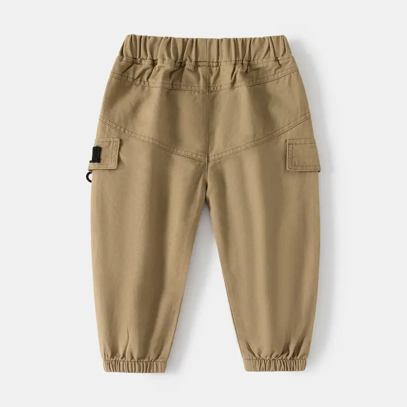 Kids Cotton Pants Brown Korean Style Drop Shipping