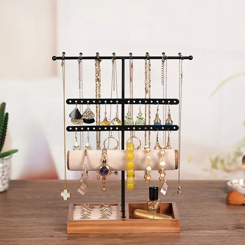 T-Shape Jewelry Display Stand for Rings & Eardrops - Image 4