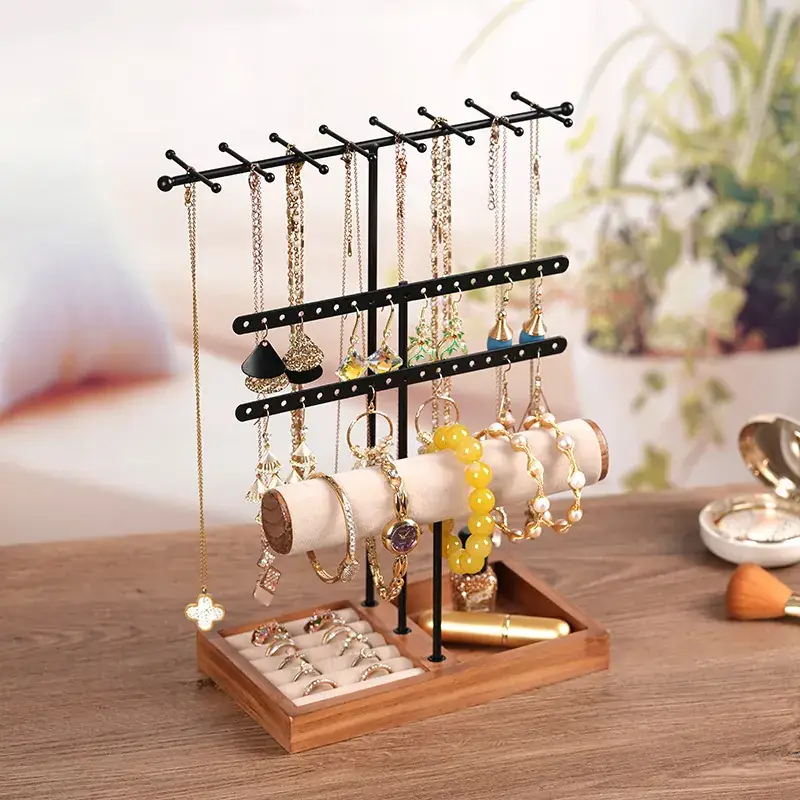 T-Shape Jewelry Display Stand for Rings & Eardrops - Image 5