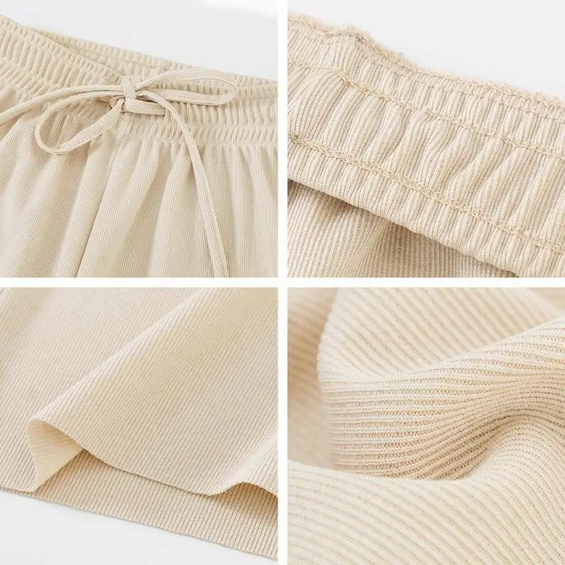 Women Ice Silk Wide Leg Pants Summer Cool Sun Protection - Image 11