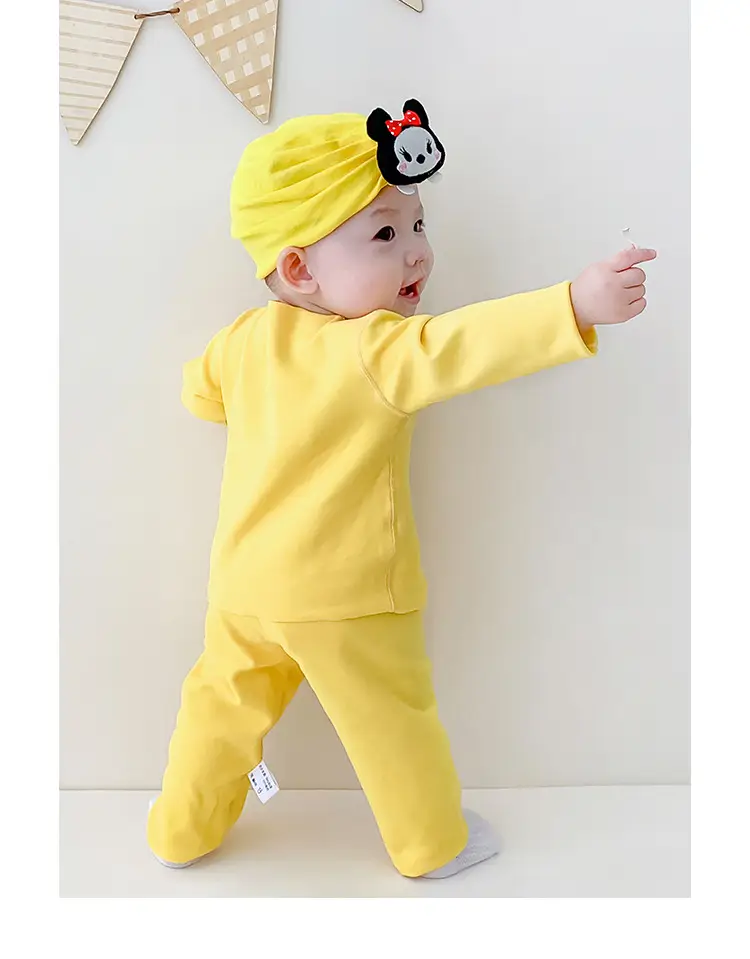 Infant & Toddler Yellow Long Sleeve Pajamas Set — feature 13