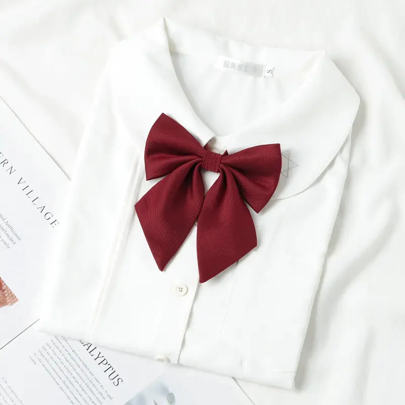 Black Bow Neckline Japanese J.K Style School Uniform Bow - Image 30