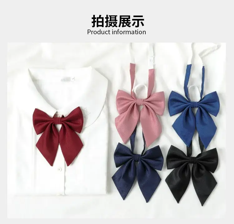 Black Bow Neckline Japanese J.K Style School Uniform Bow — feature 1