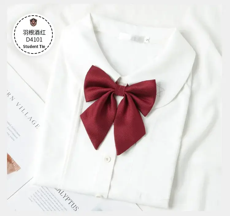 Black Bow Neckline Japanese J.K Style School Uniform Bow — feature 3