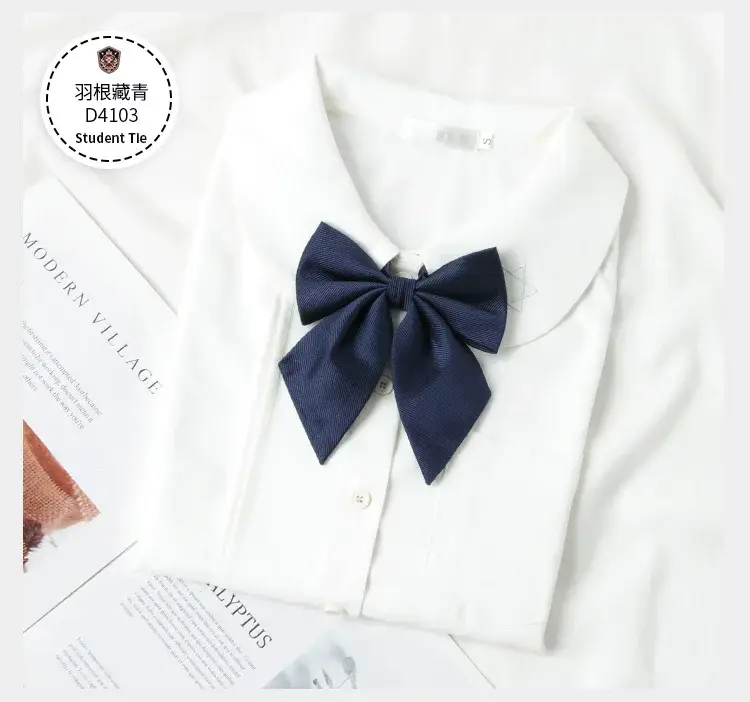 Black Bow Neckline Japanese J.K Style School Uniform Bow — feature 6