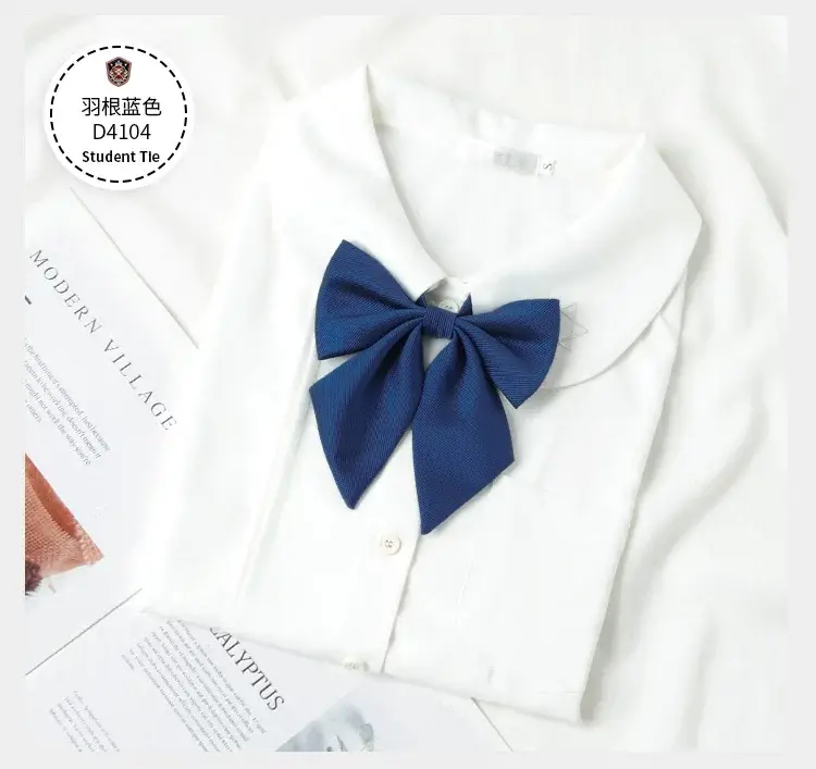 Black Bow Neckline Japanese J.K Style School Uniform Bow — feature 7