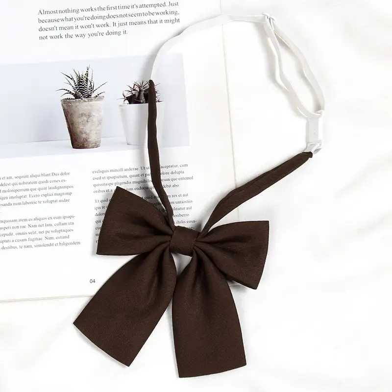 Black Bow Neckline Japanese J.K Style School Uniform Bow - Image 12
