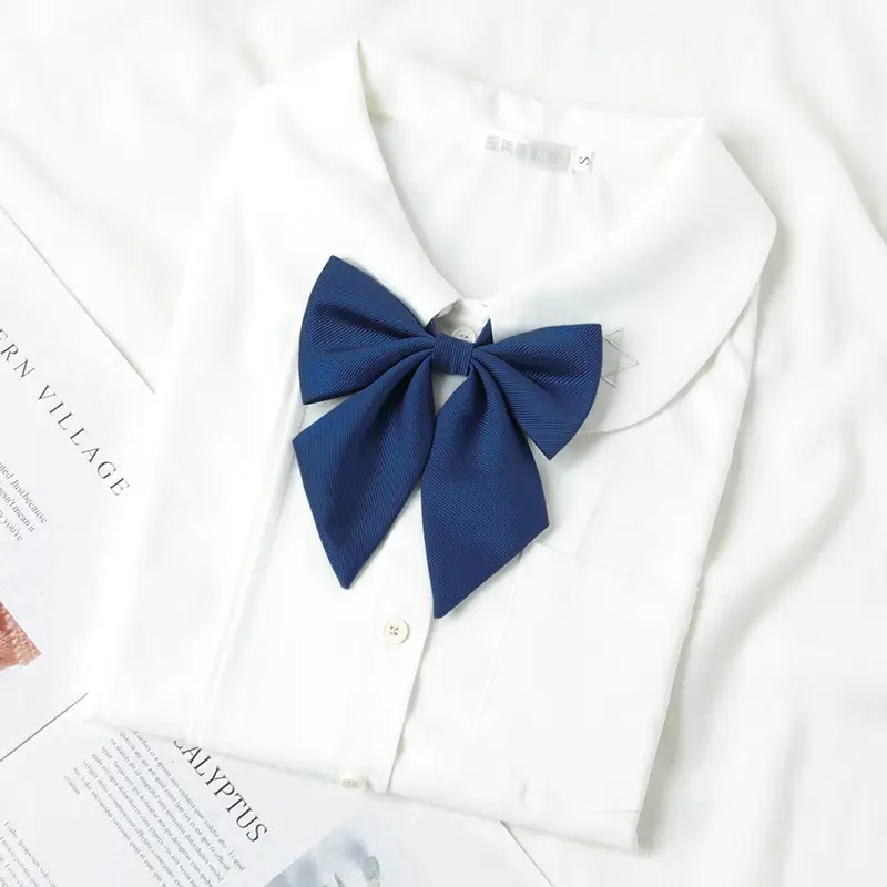 Black Bow Neckline Japanese J.K Style School Uniform Bow - Image 2