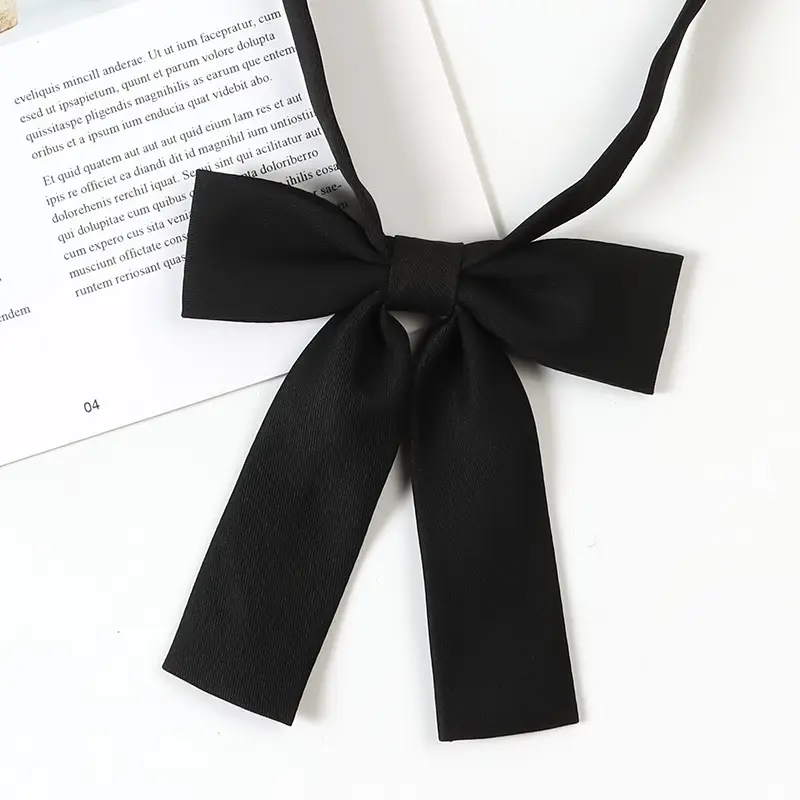 Black Bow Neckline Japanese J.K Style School Uniform Bow - Image 24