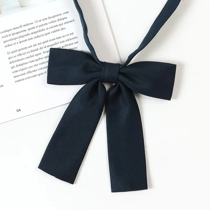 Black Bow Neckline Japanese J.K Style School Uniform Bow - Image 25
