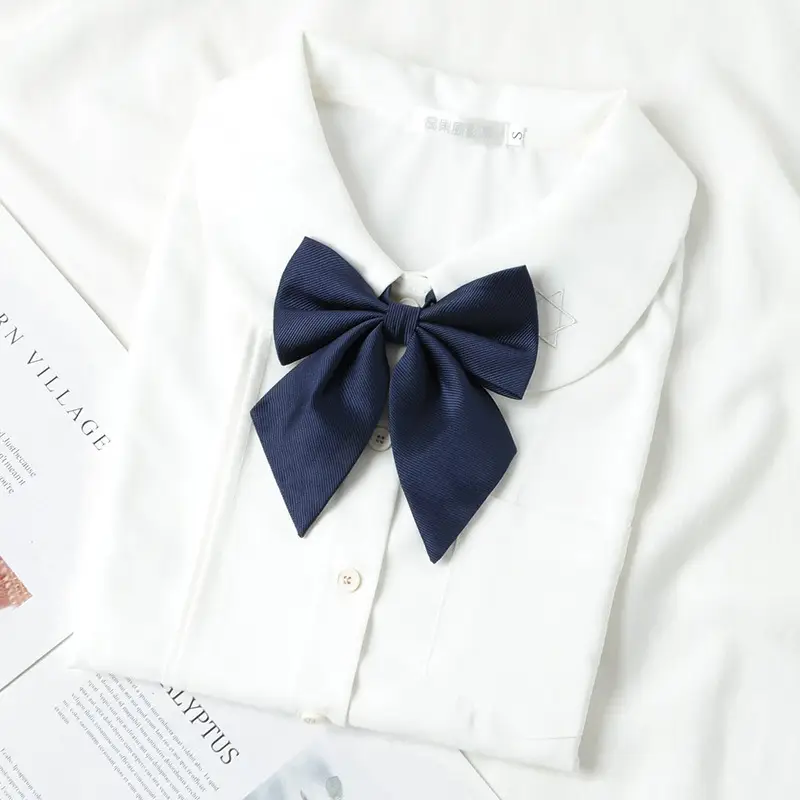 Black Bow Neckline Japanese J.K Style School Uniform Bow - Image 4