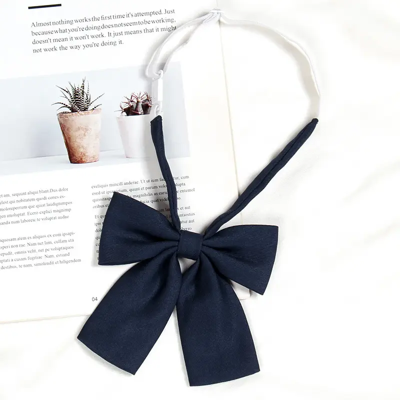 Black Bow Neckline Japanese J.K Style School Uniform Bow - Image 9