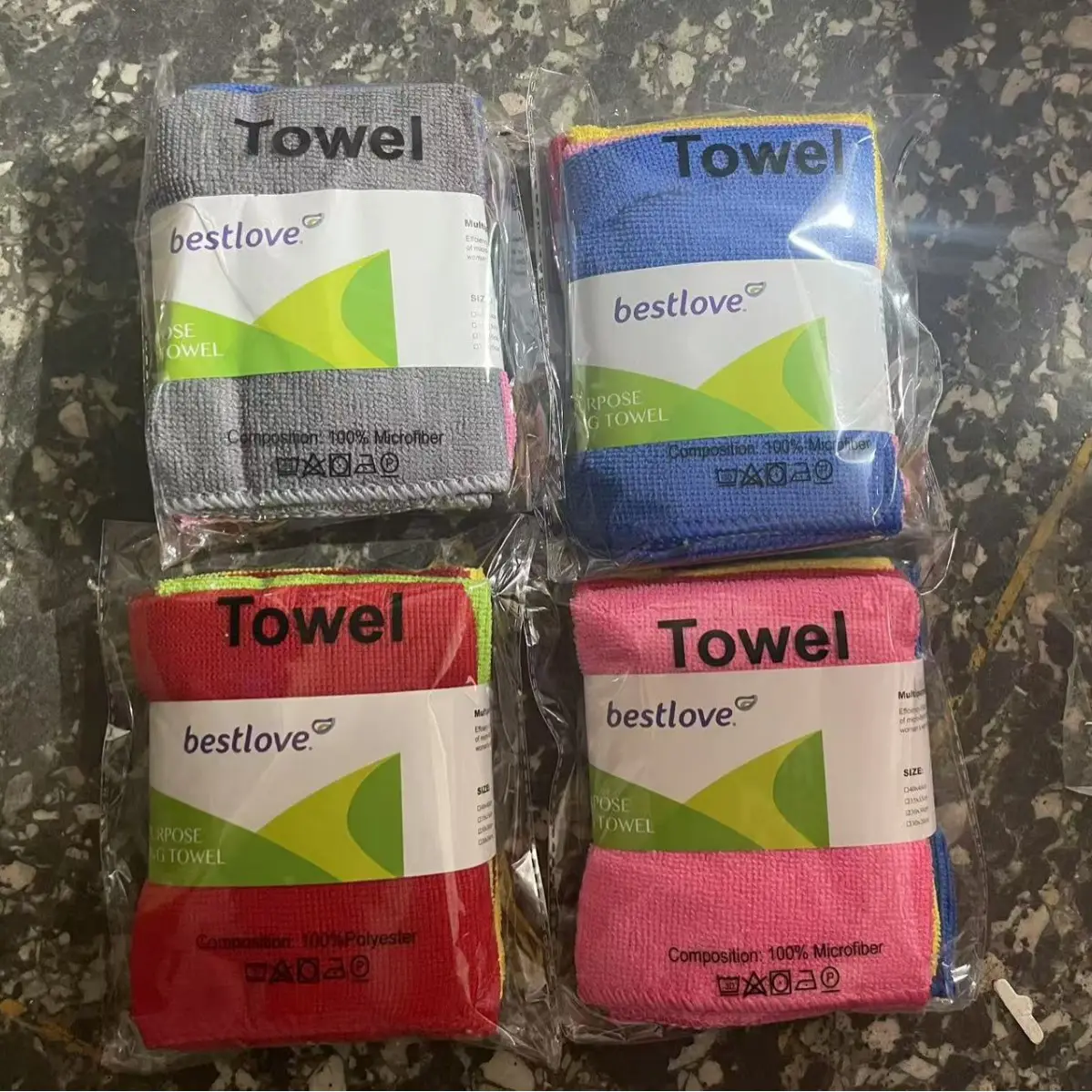 Bestlove Towel 4 Pack Absorbent Kitchen Household - Image 4
