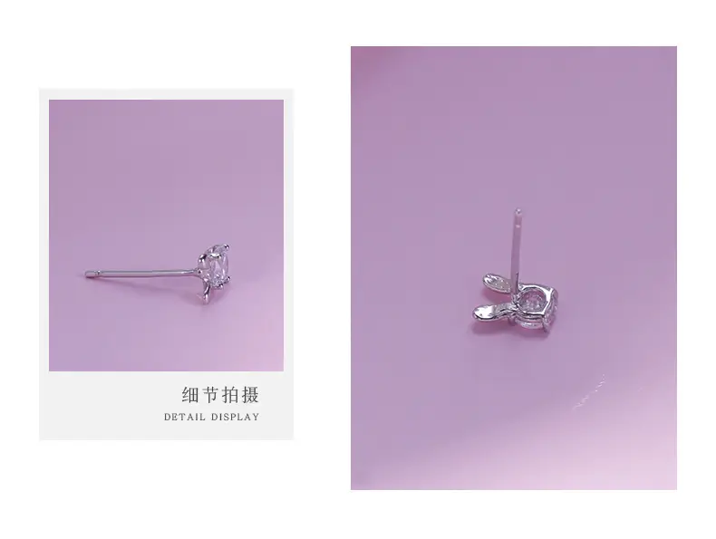 Cute Rabbit Earrings Sparkling Diamond 2024 Trendy — feature 21