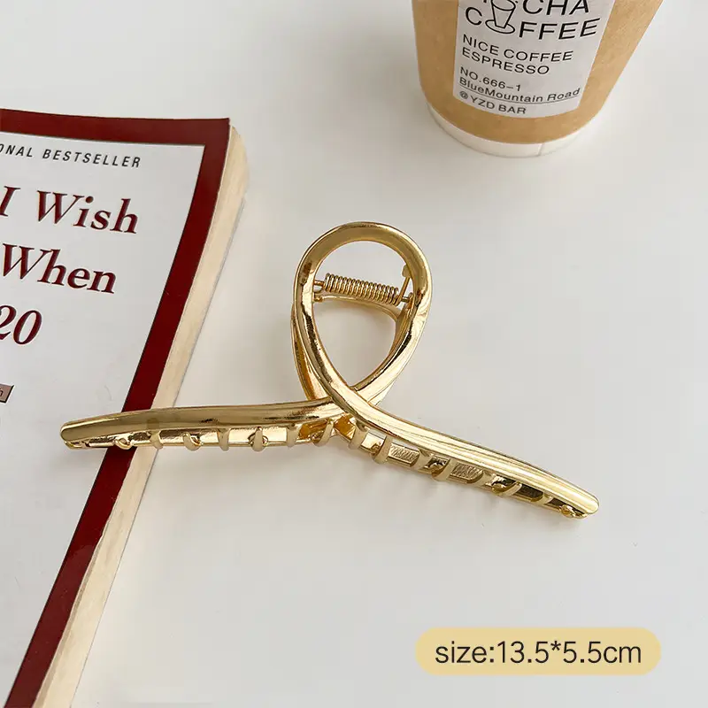 Oversized Metal Hair Clip for Women