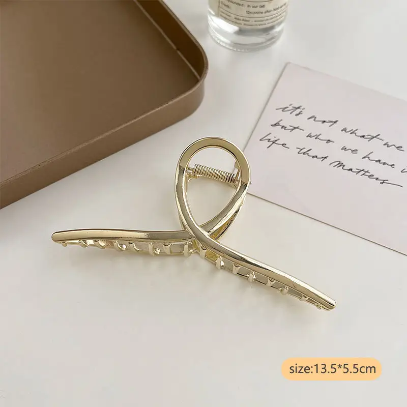 Oversized Metal Hair Clip for Women