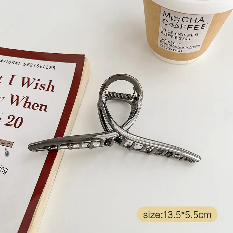 Oversized Metal Hair Clip for Women