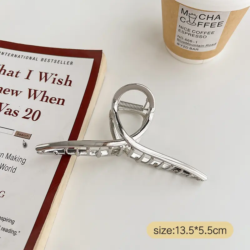 Oversized Metal Hair Clip for Women