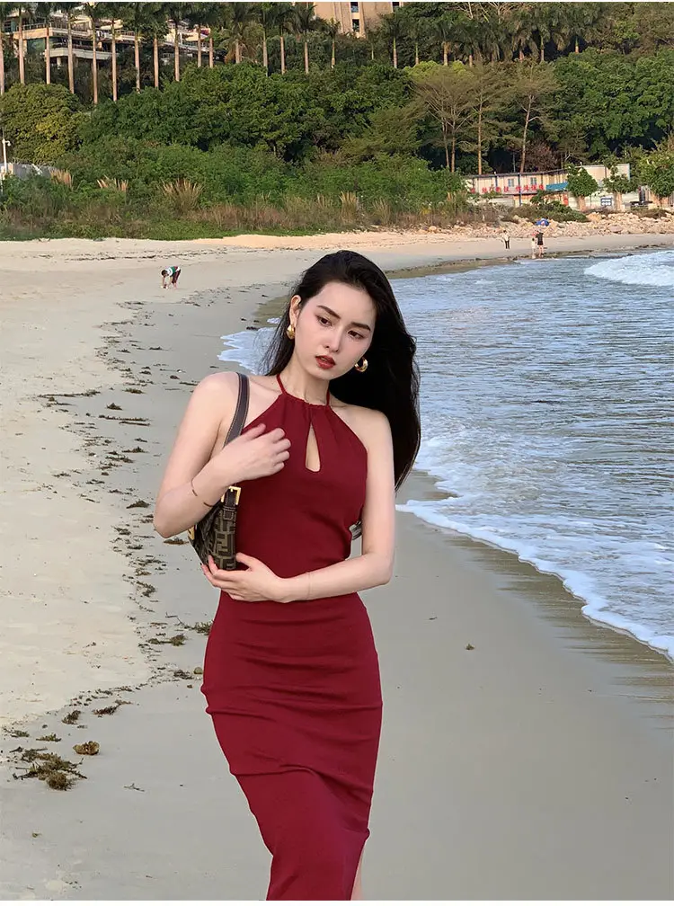 Black Off-Shoulder Slim Fit Dress with Tight Waist — feature 10