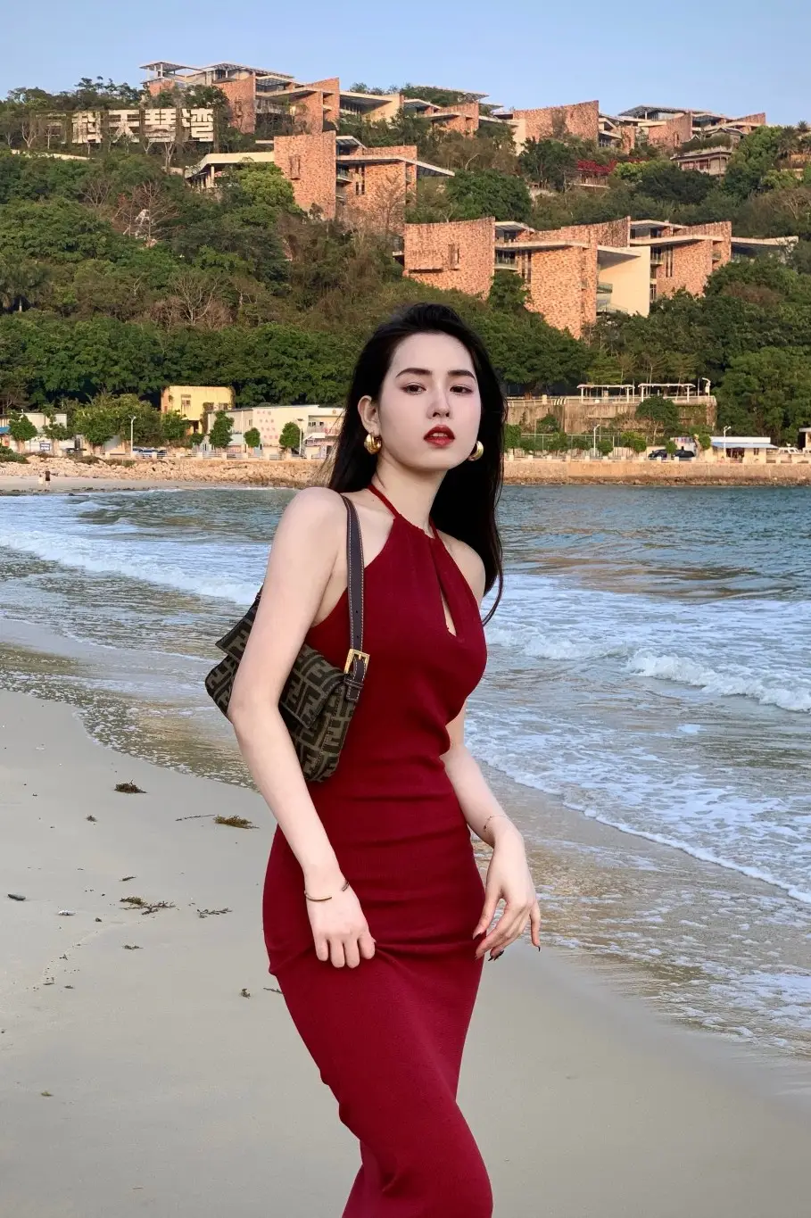 Black Off-Shoulder Slim Fit Dress with Tight Waist — feature 12