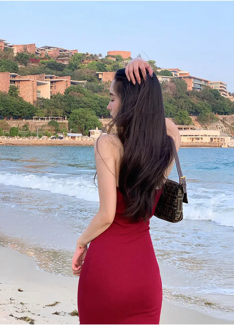 Black Off-Shoulder Slim Fit Dress with Tight Waist — feature 25