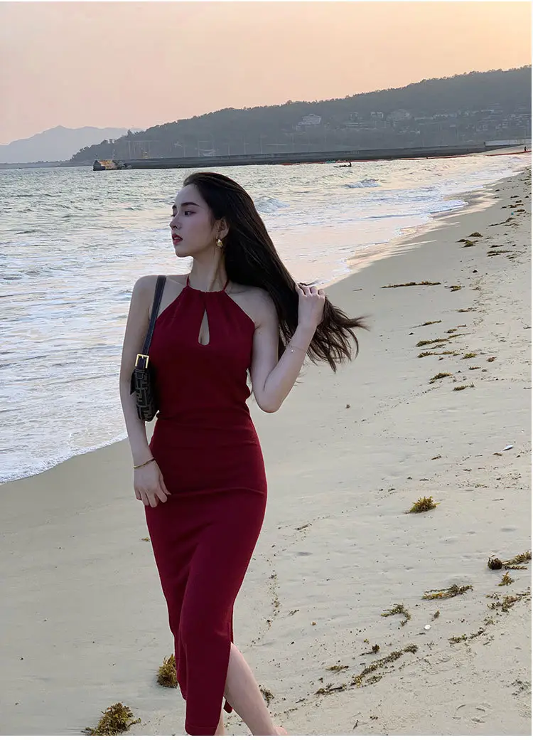 Black Off-Shoulder Slim Fit Dress with Tight Waist — feature 9