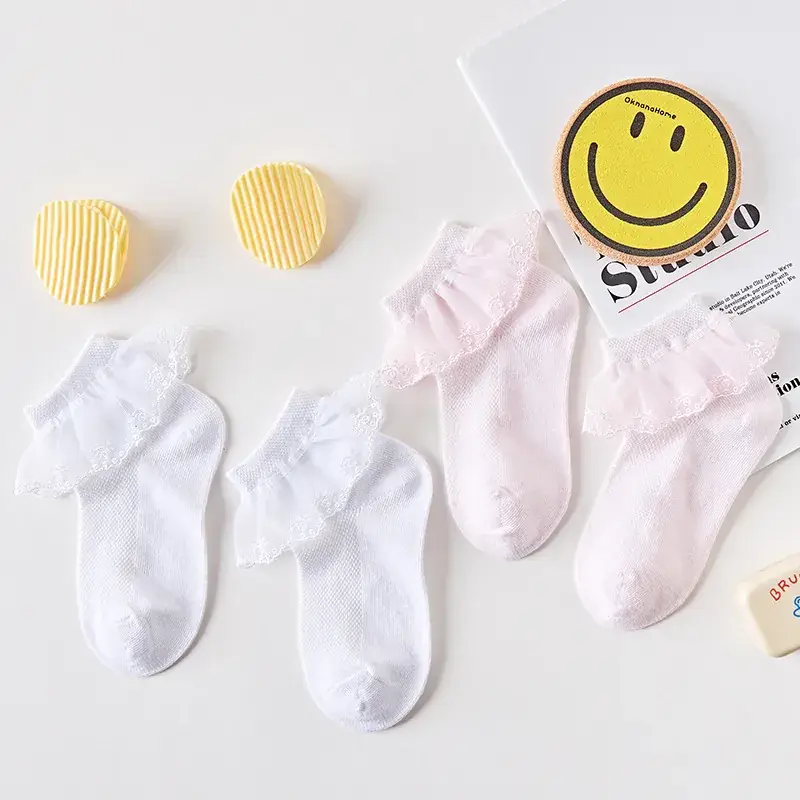 White Lace Baby Socks for Girls Summer Competition - Image 8