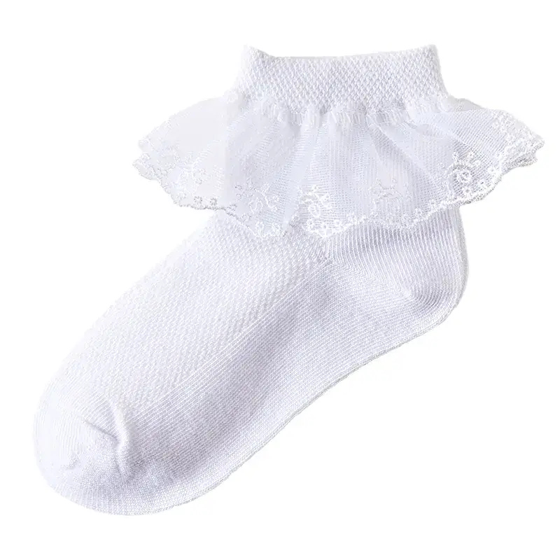 White Lace Baby Socks for Girls Summer Competition - Image 9