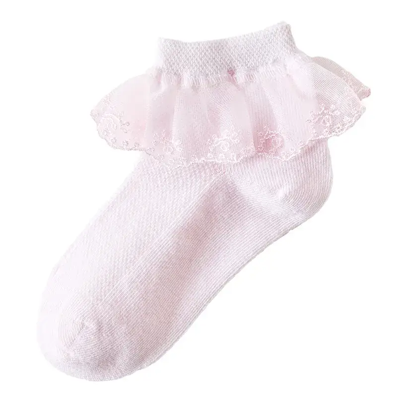 White Lace Baby Socks for Girls Summer Competition - Image 2