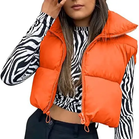 Women's Red Cotton Sleeveless Vest with Cap - Image 18