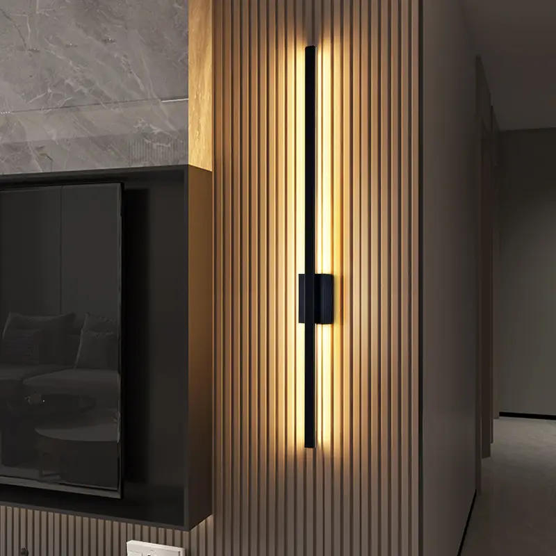 Modern LED Wall Lamp Black 60cm 220V - Image 7