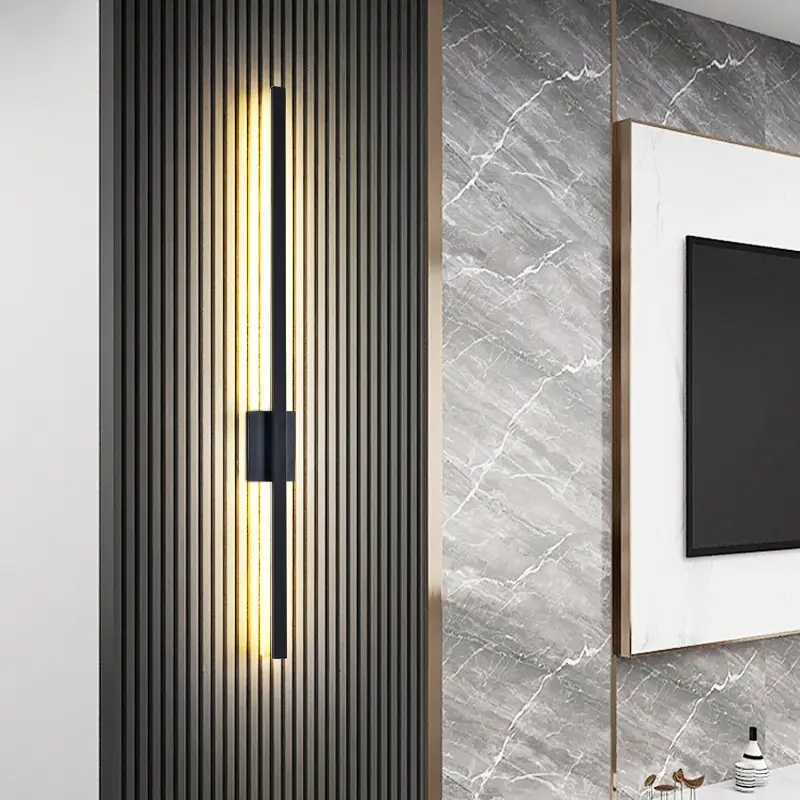 Modern LED Wall Lamp Black 60cm 220V - Image 8