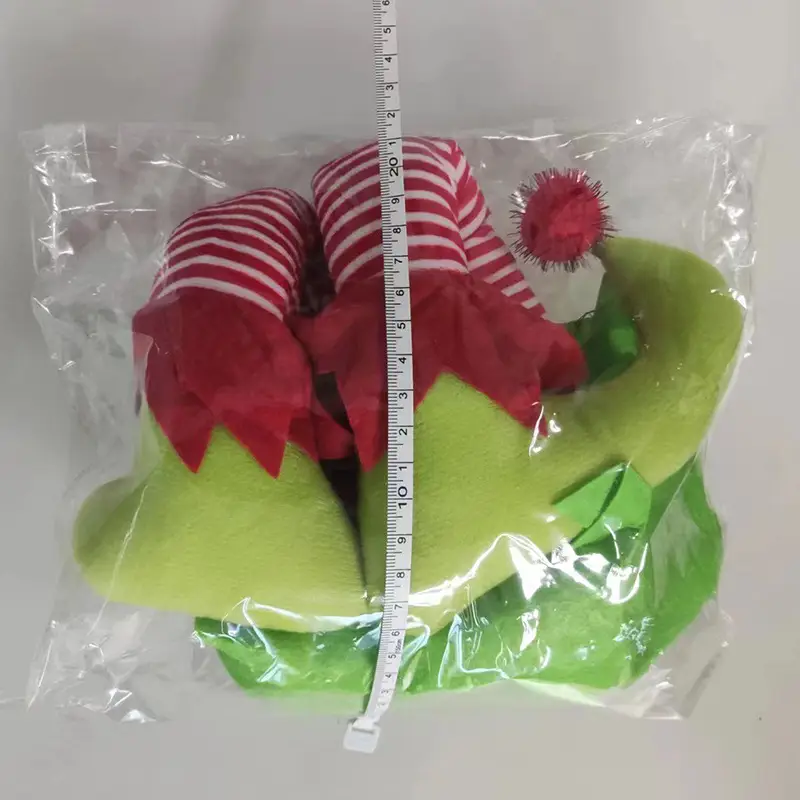 Christmas Elf Leg Dolls Green Red Striped — feature 7