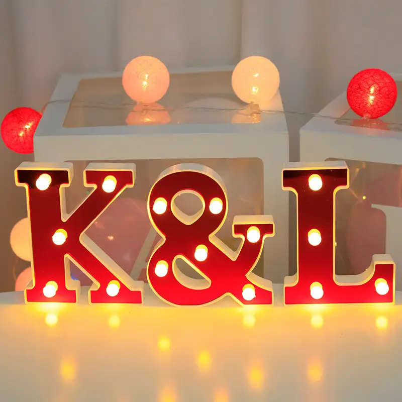 26 LED Alphanumeric Night Light Red Decorator - Image 39