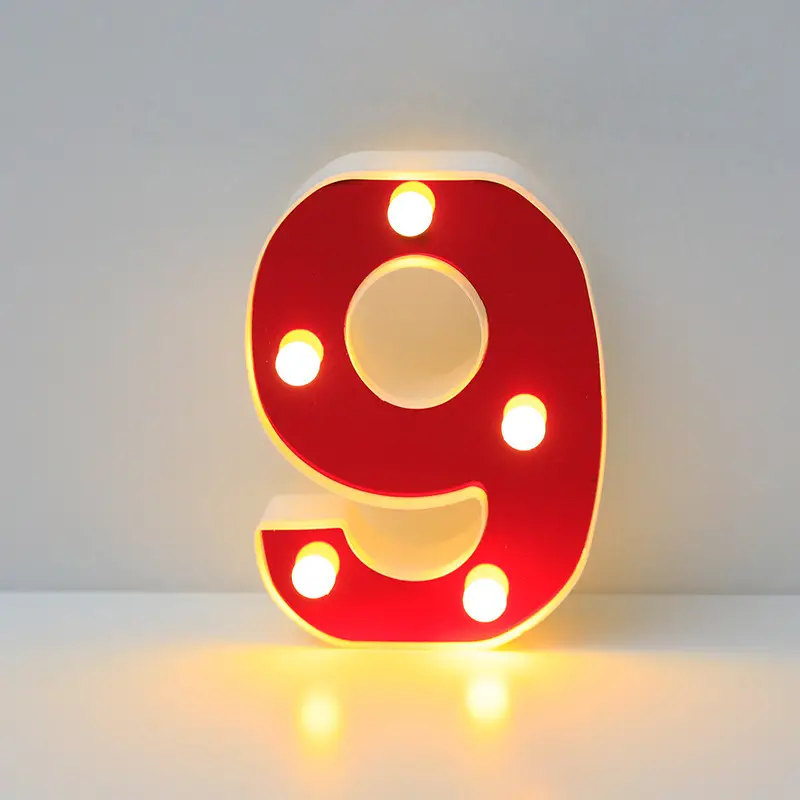 26 LED Alphanumeric Night Light Red Decorator - Image 10