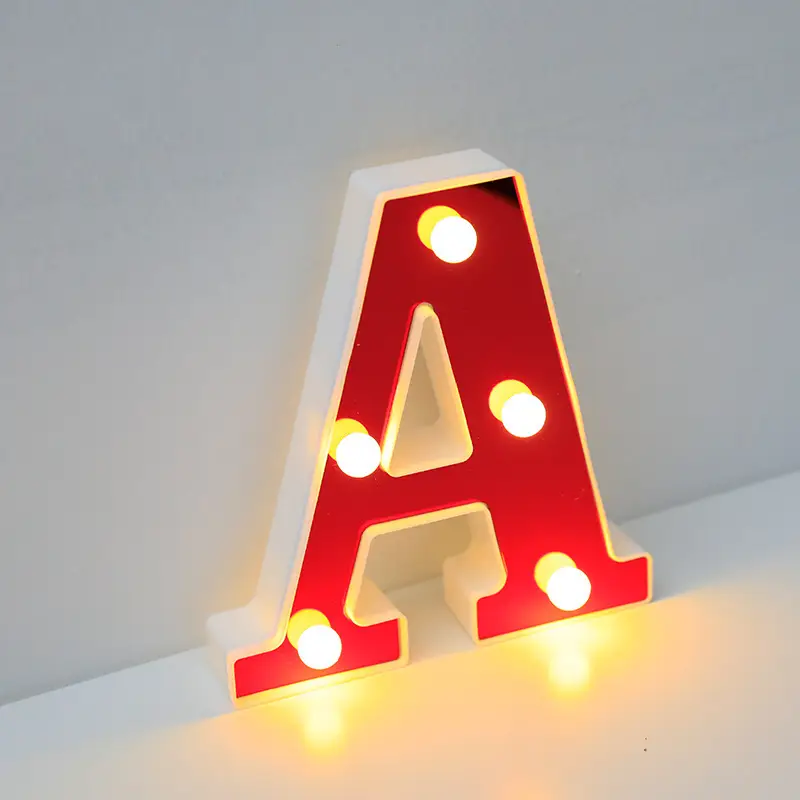 26 LED Alphanumeric Night Light Red Decorator - Image 11