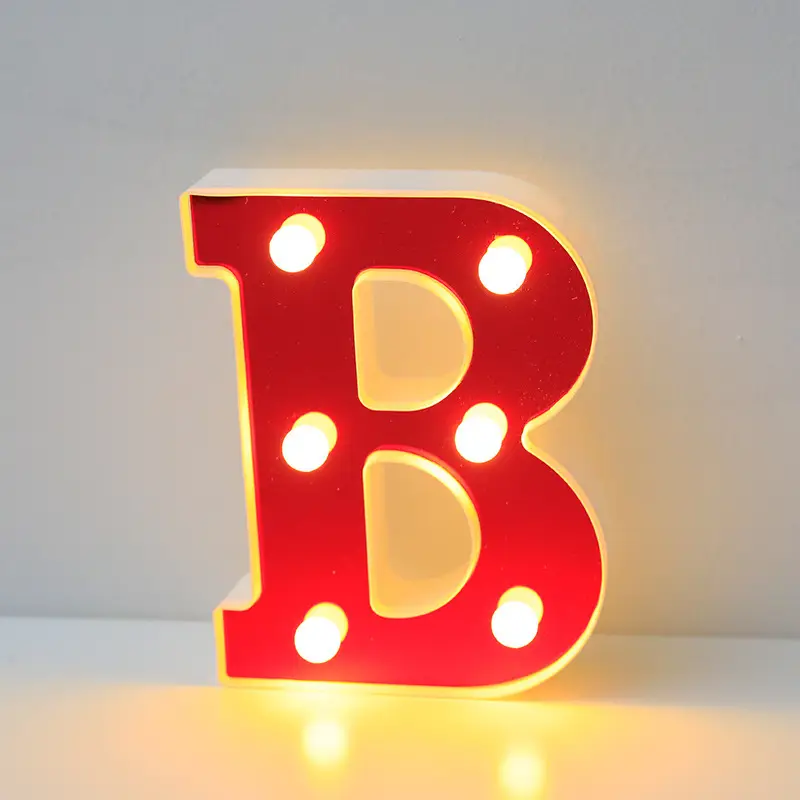 26 LED Alphanumeric Night Light Red Decorator - Image 12