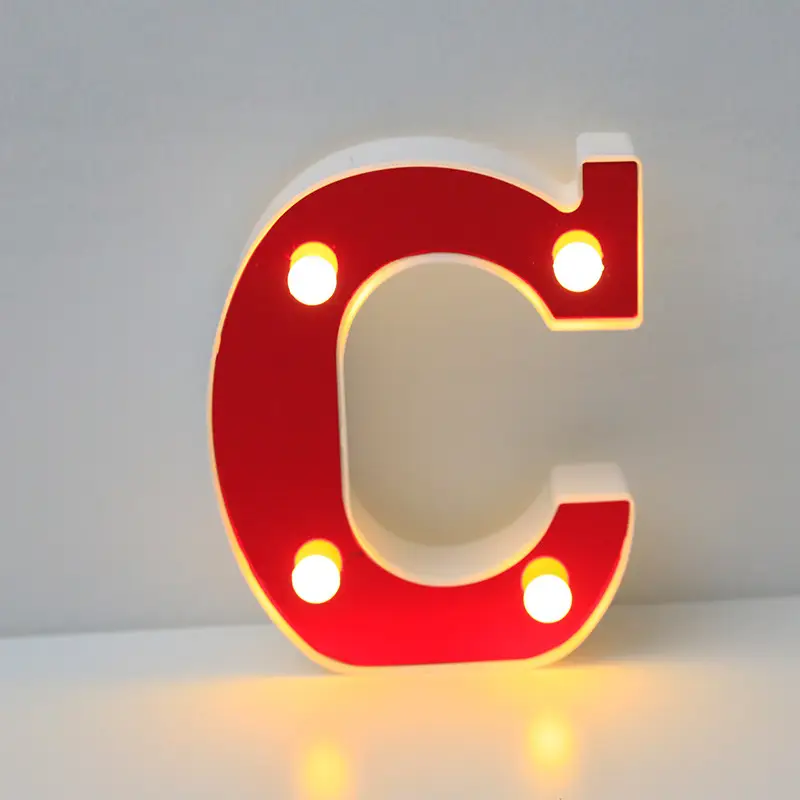 26 LED Alphanumeric Night Light Red Decorator - Image 13