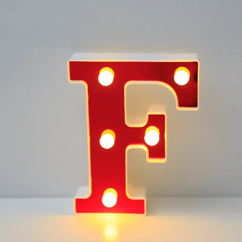 26 LED Alphanumeric Night Light Red Decorator - Image 16