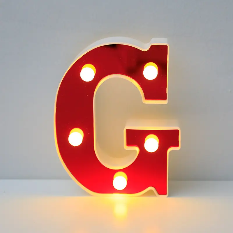 26 LED Alphanumeric Night Light Red Decorator - Image 17