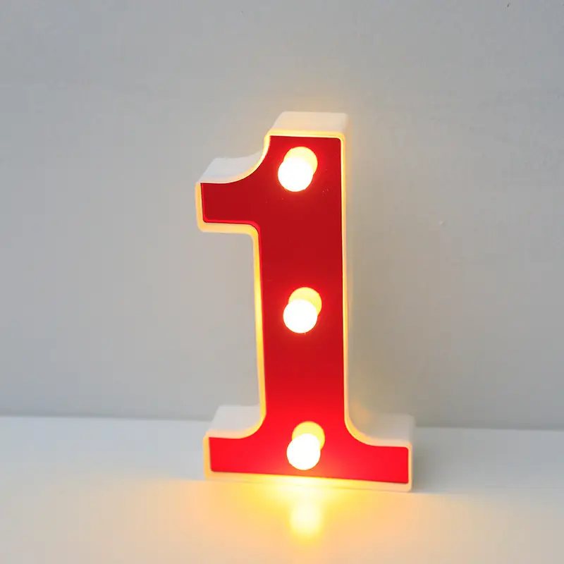 26 LED Alphanumeric Night Light Red Decorator - Image 2