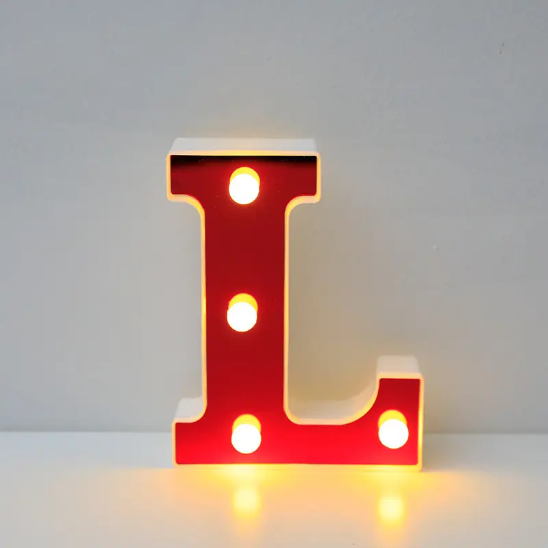 26 LED Alphanumeric Night Light Red Decorator - Image 22